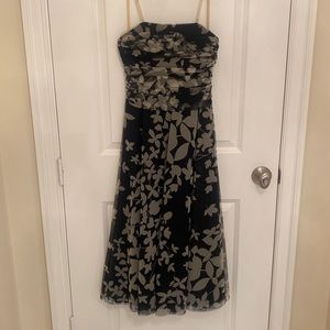 BCBG strapless tulle midi dress size 4